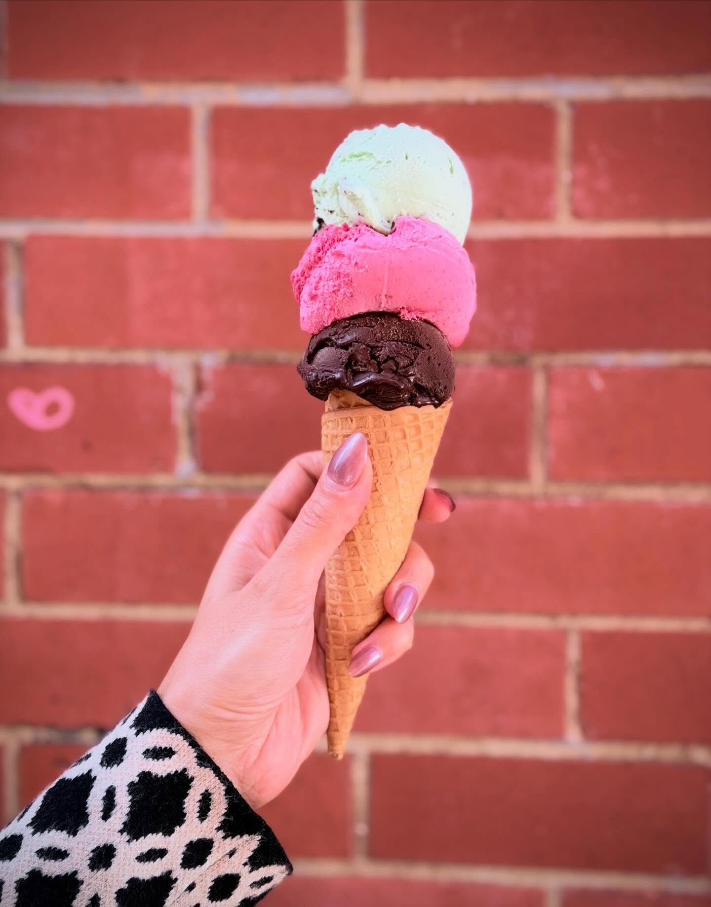 Soft serve swirl close up, placeholder image